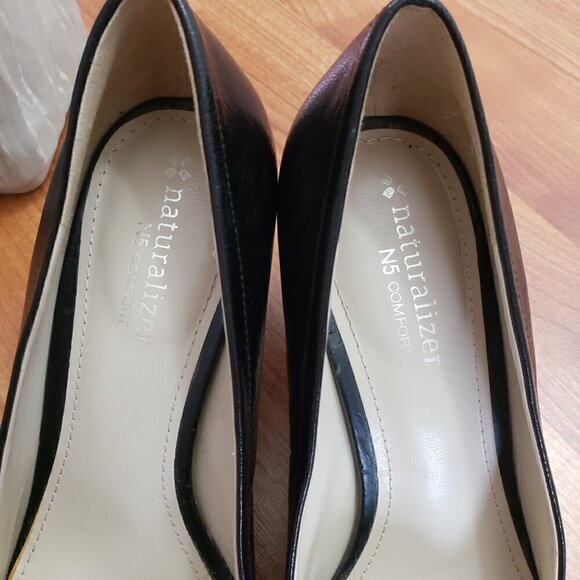 Naturalizer N5 Comfort Interest Pumps Black Genuine Leather Sz 7.5 - Picture 11 of 12